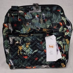 NWT Lug Chewy Wildlife Black Convertible Lunch Bag
